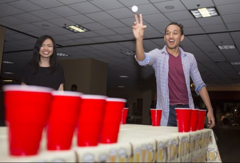 Night full of games with drinks, music