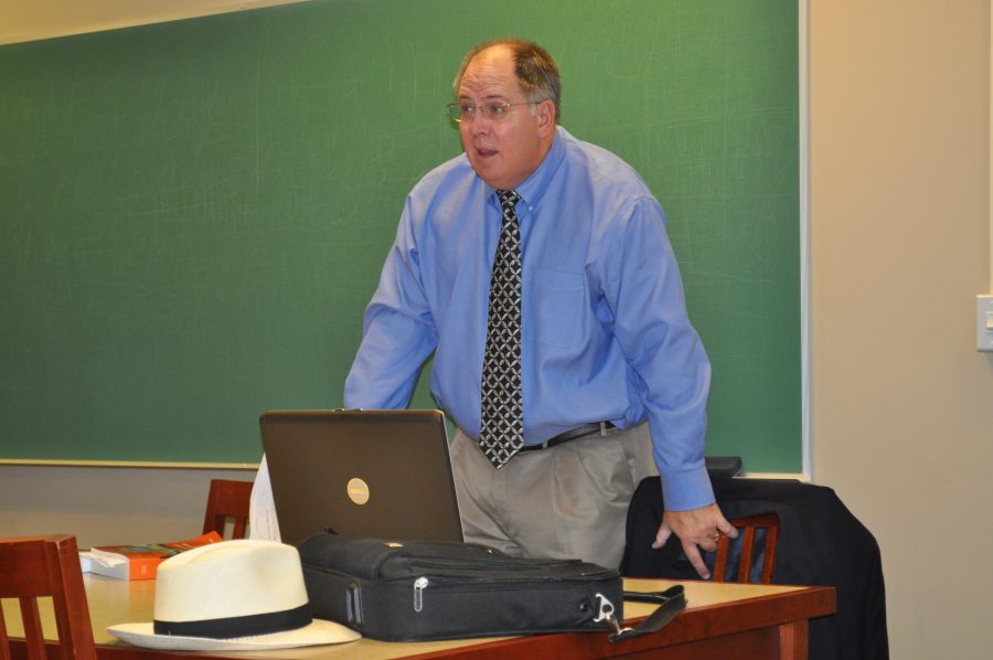 Attorney teaches law class during professor’s absence