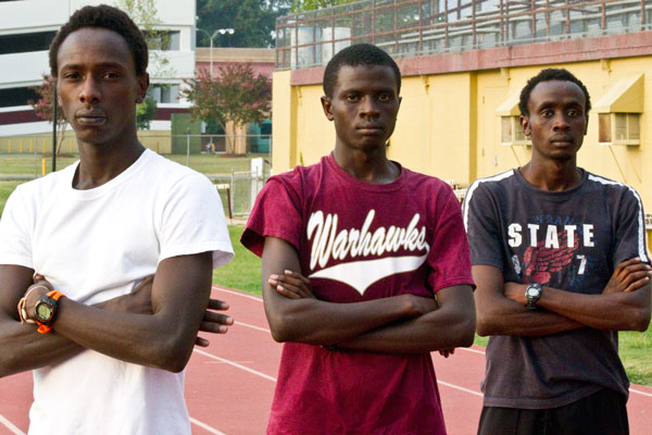 Senior Moses Chelimo (left) and juniors Silah Chumba (middle) and Daniel Mutai (right) bring their natural talents to help cross country get its first SBC title.