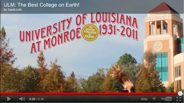 video still courtesy of ULM Homecoming page