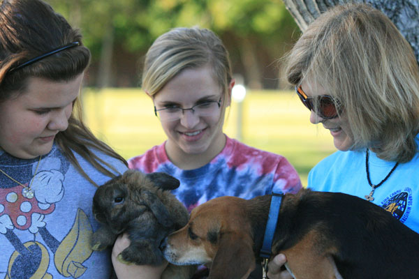 Even common enemies like Buddy the beagle and this bunny came together to celebrate the Blessing of the Pets in honor of St. Francis of Assisi.