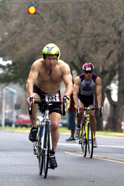 Dean Cass competed in an Ironman competition in May.