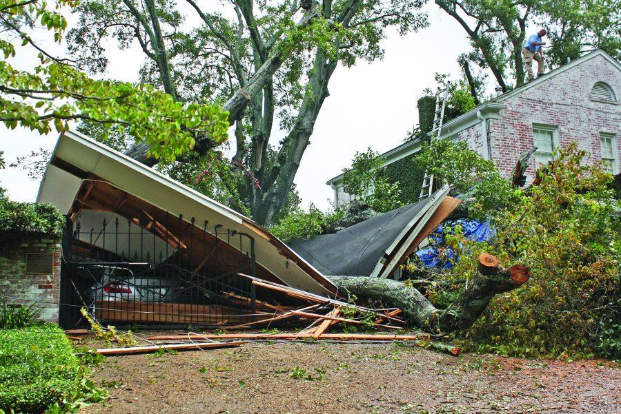 Hurricane Isaac breezes by campus