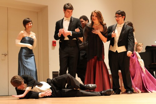 Opera scenes offer comedic relief from exams 