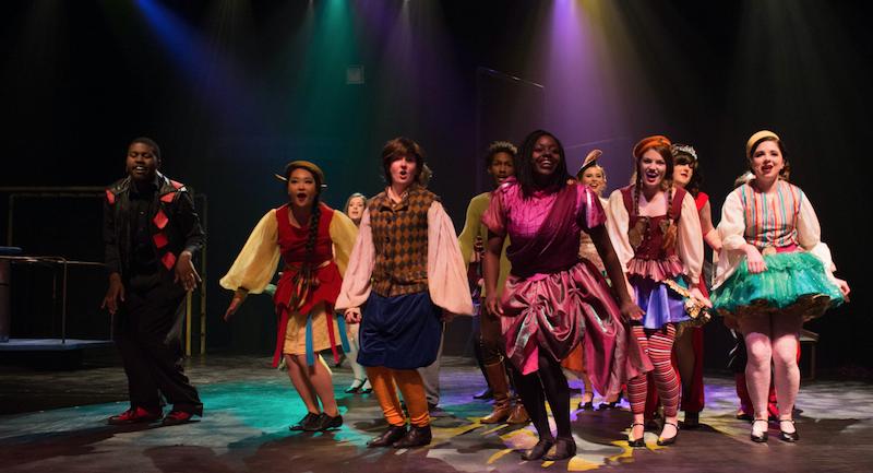 The cast of Pippin performs the opening number, Magic to Do.
