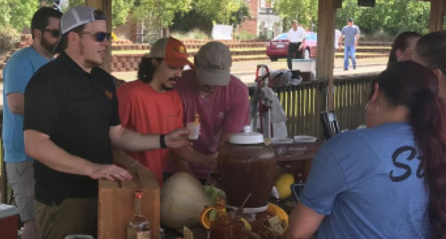 Vendors show off bloody mary skills