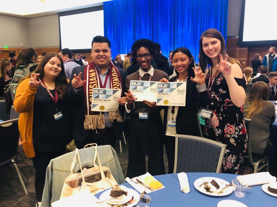 The Hawkeye ranks 1st Best College Newspaper at Southeast Journalism Conference