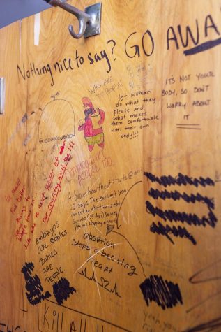 Art in bathroom stalls inspires students