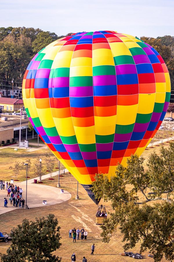 Warhawks take flight in hot air balloon