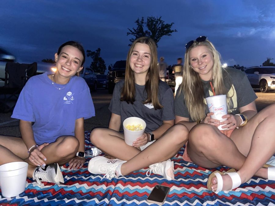 Drive-in movie welcomes back students