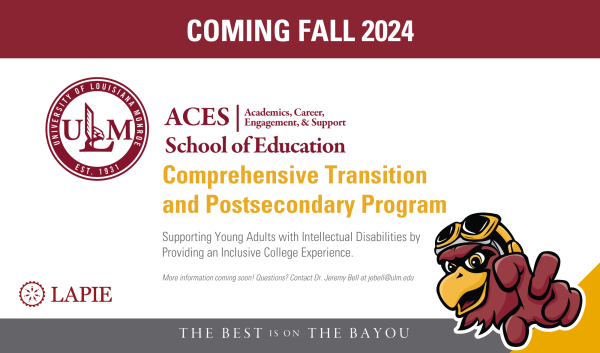 INCLUSIVE LEARNING: The ACES program will make ULM a more inclusive and diverse learning environment. 