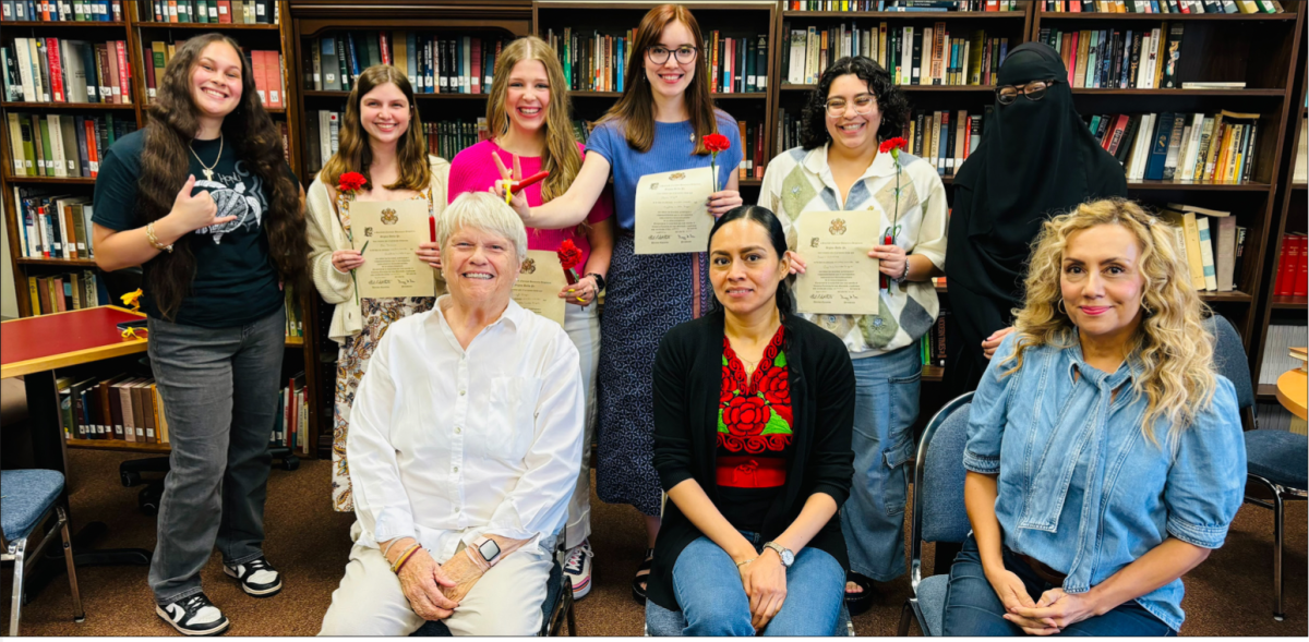 SIGMA DELTA PI: The International Spanish Honor Society holds inductions during Hispanic Heritage Month.