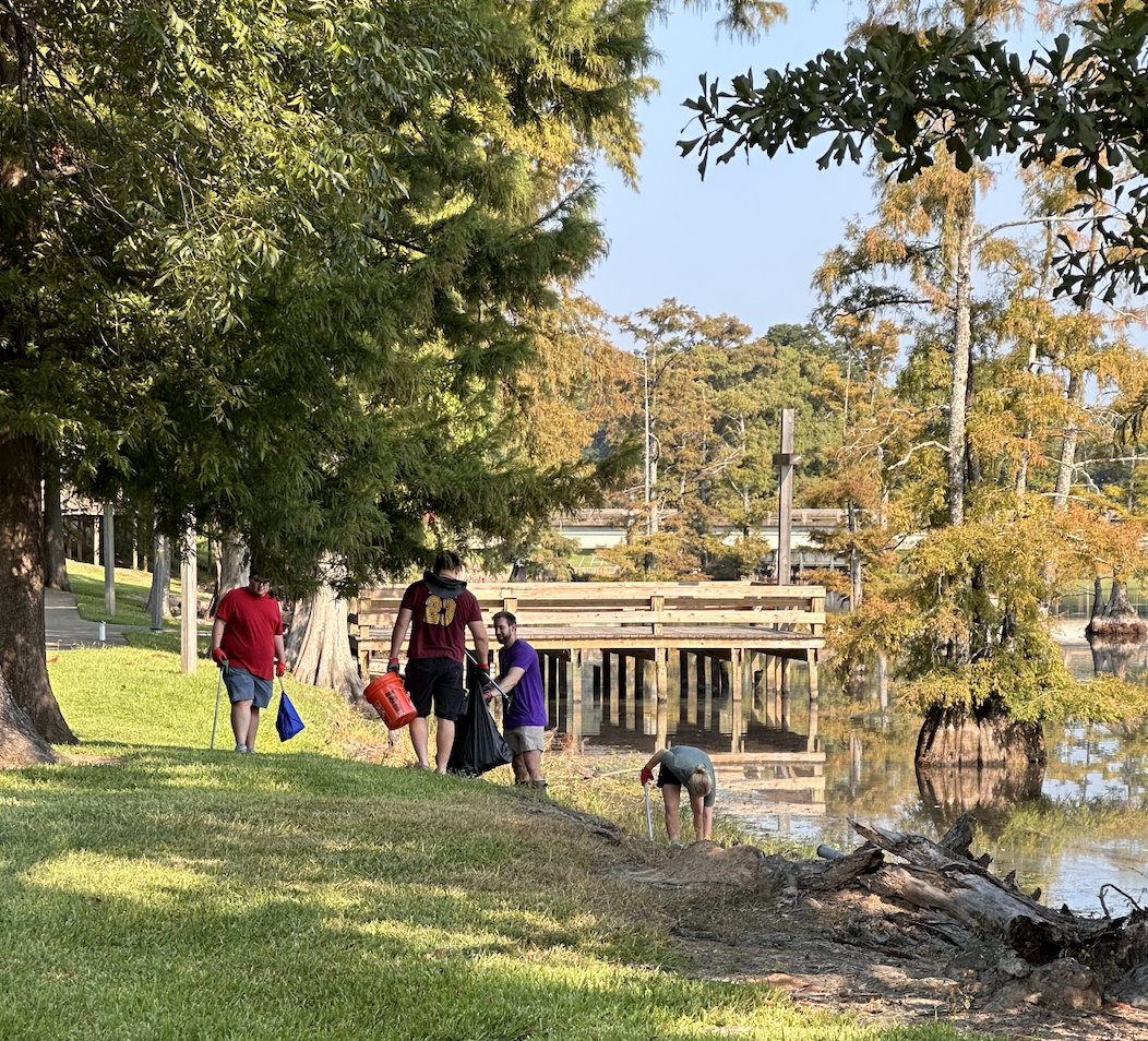 ULM beautifies bayou with water sweep