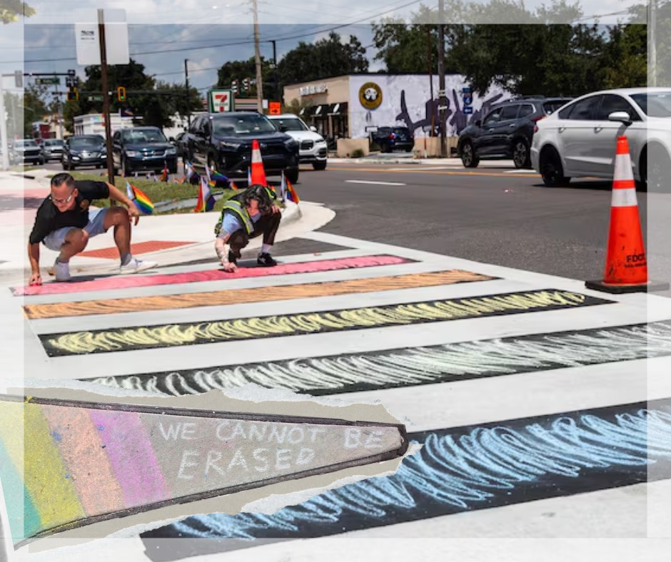 Rainbow crosswalk memorial removed overnight